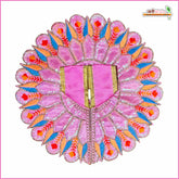 Blended Thread Sitara Work Baby Pink Laddu Gopal Poshak